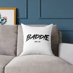 Baddie Square Poly Canvas Pillow