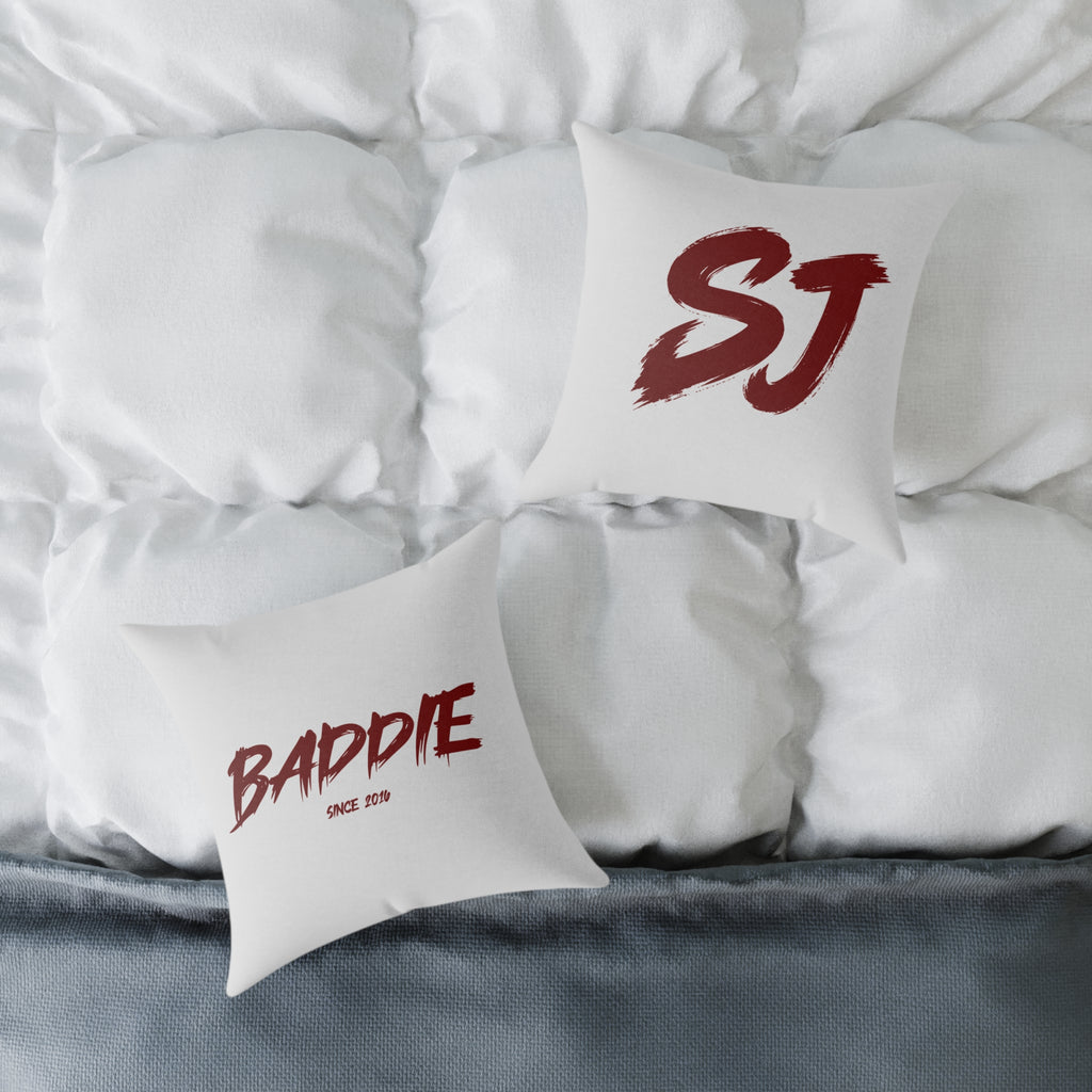 Baddie Square Poly Canvas Pillow