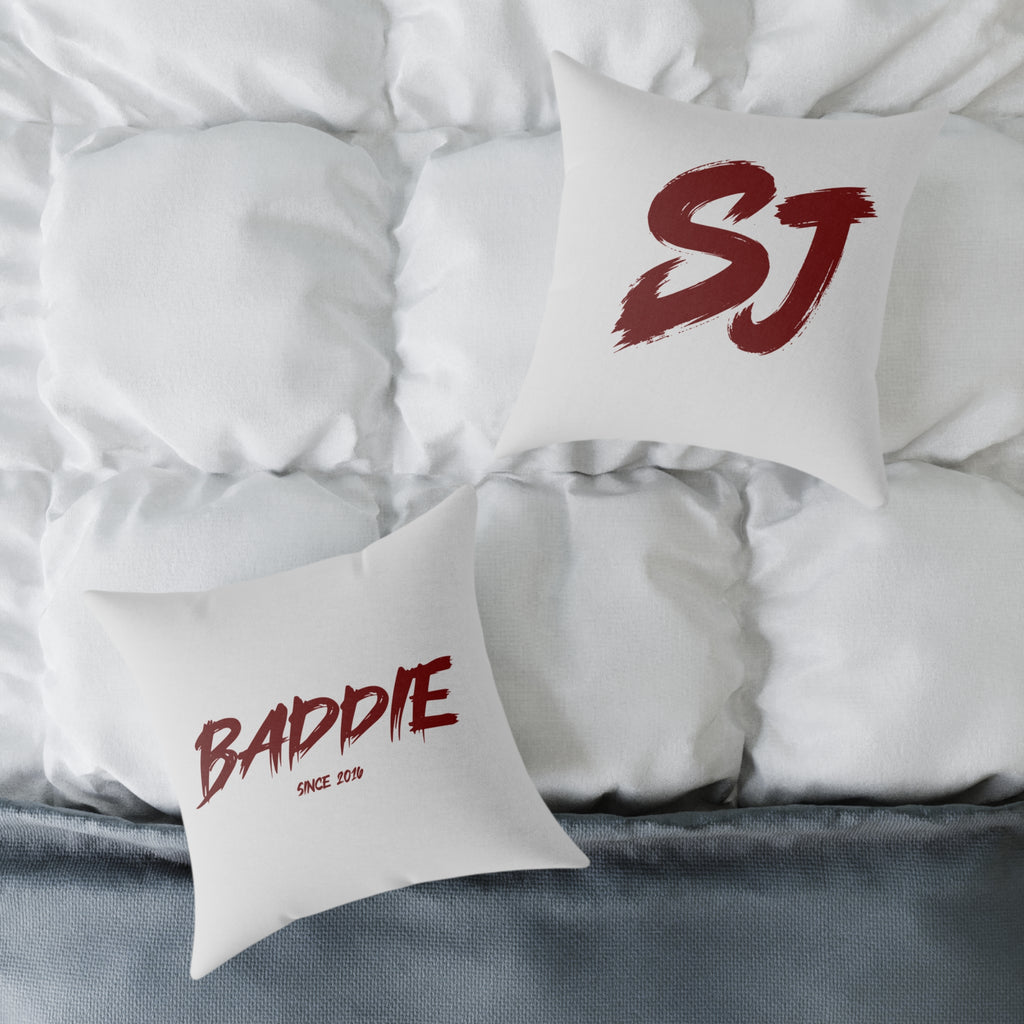 Baddie Square Poly Canvas Pillow