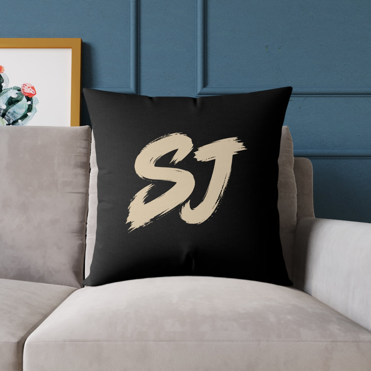 SJ Square Poly Canvas Pillow