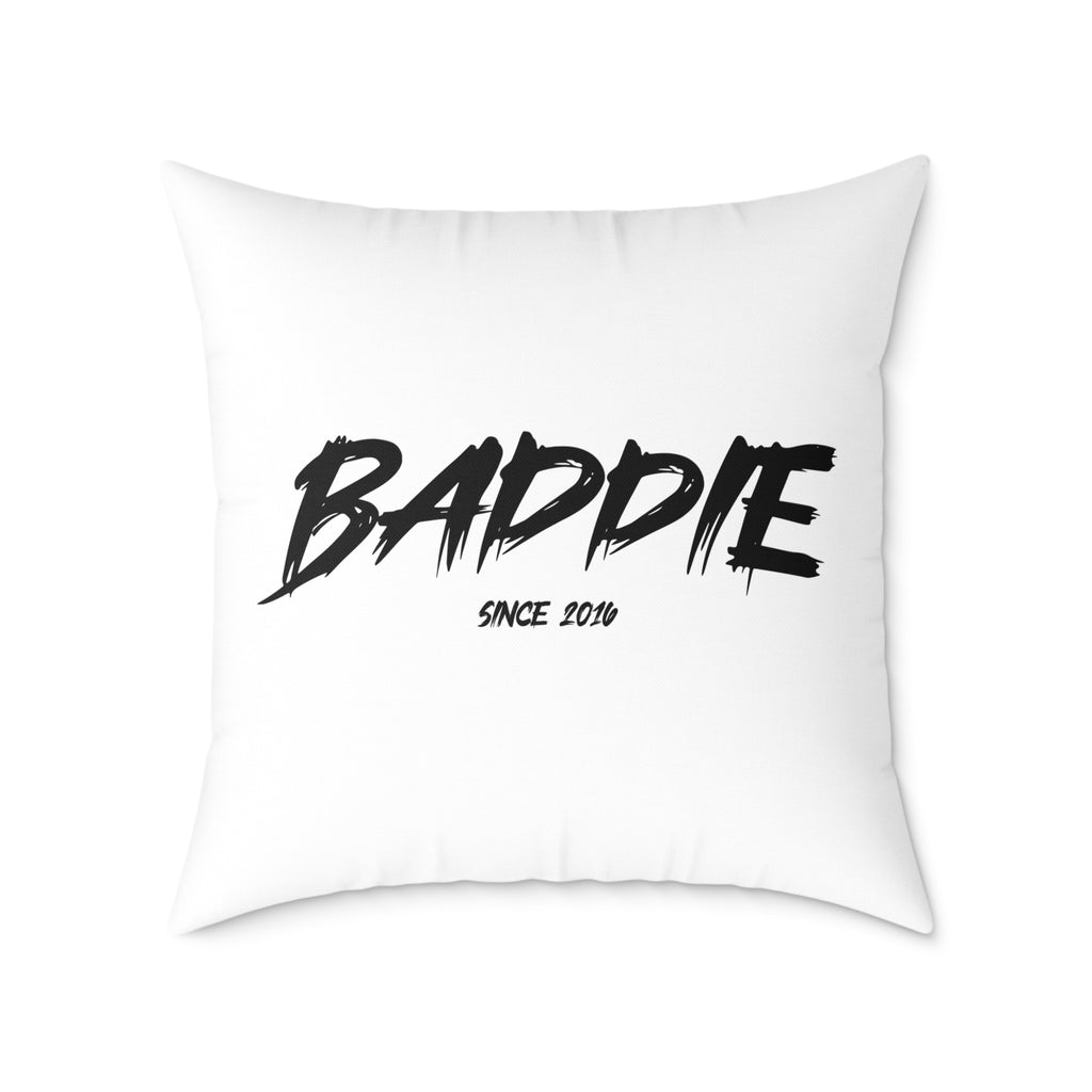 Baddie Square Poly Canvas Pillow