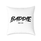 Baddie Square Poly Canvas Pillow