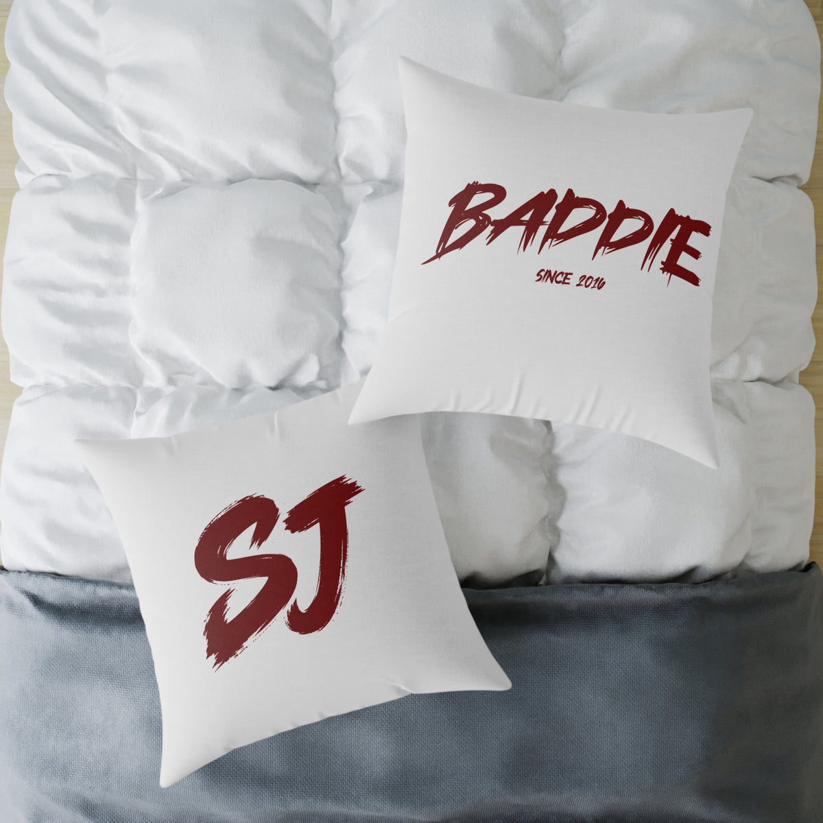 SJ Square Poly Canvas Pillow
