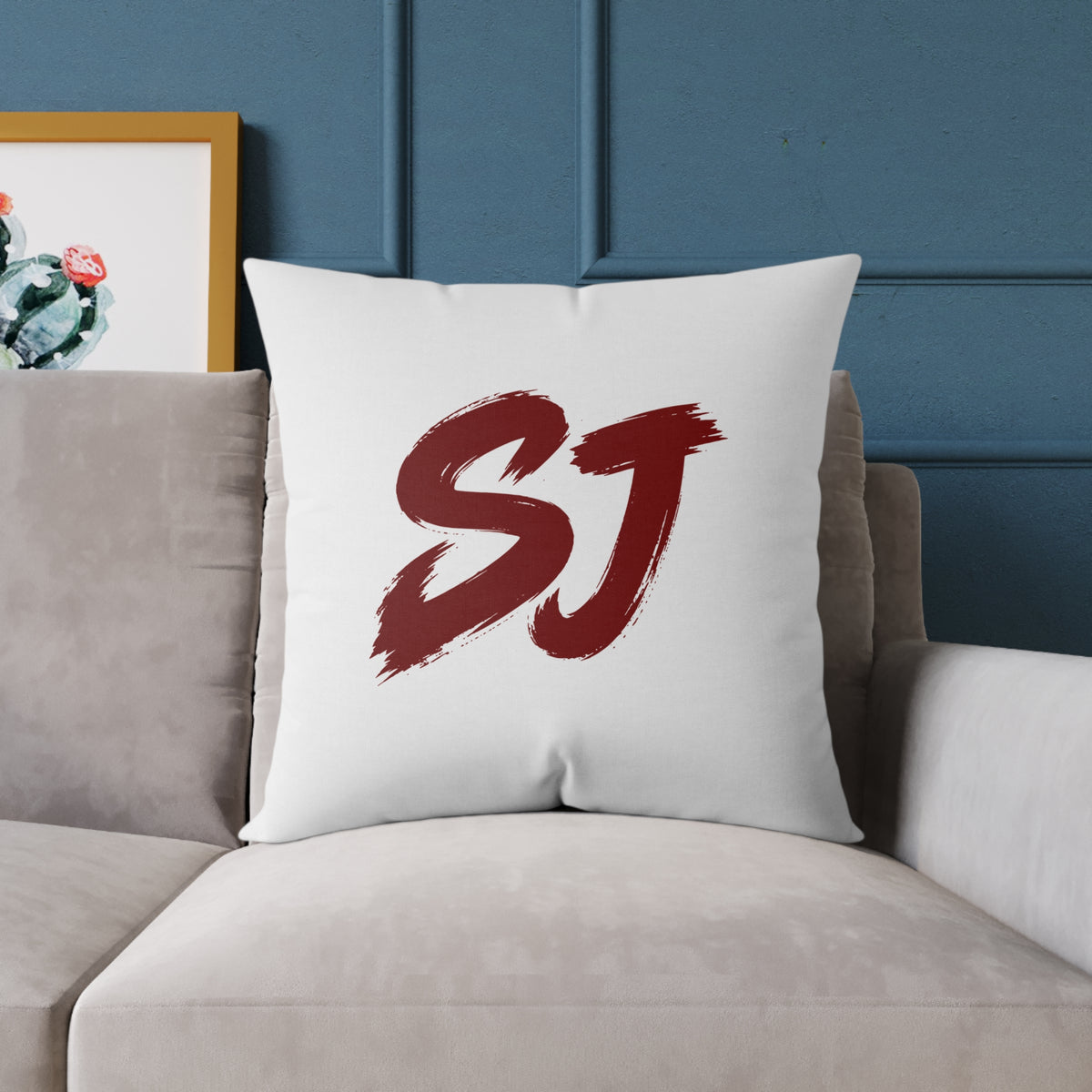 SJ Square Poly Canvas Pillow