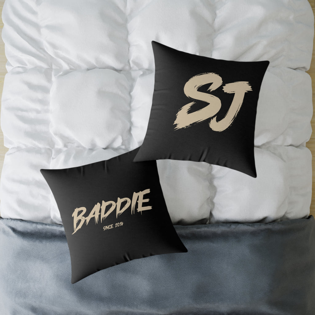 Baddie Square Poly Canvas Pillow