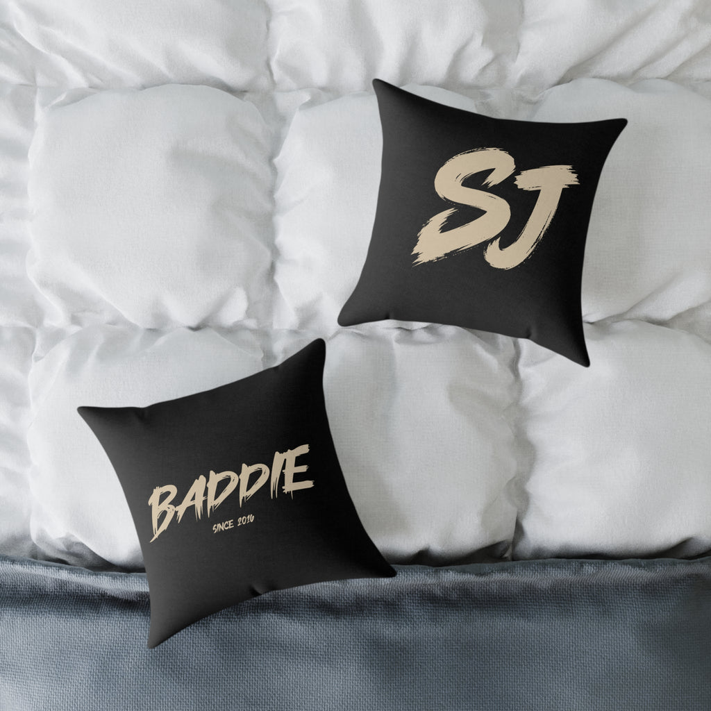 Baddie Square Poly Canvas Pillow