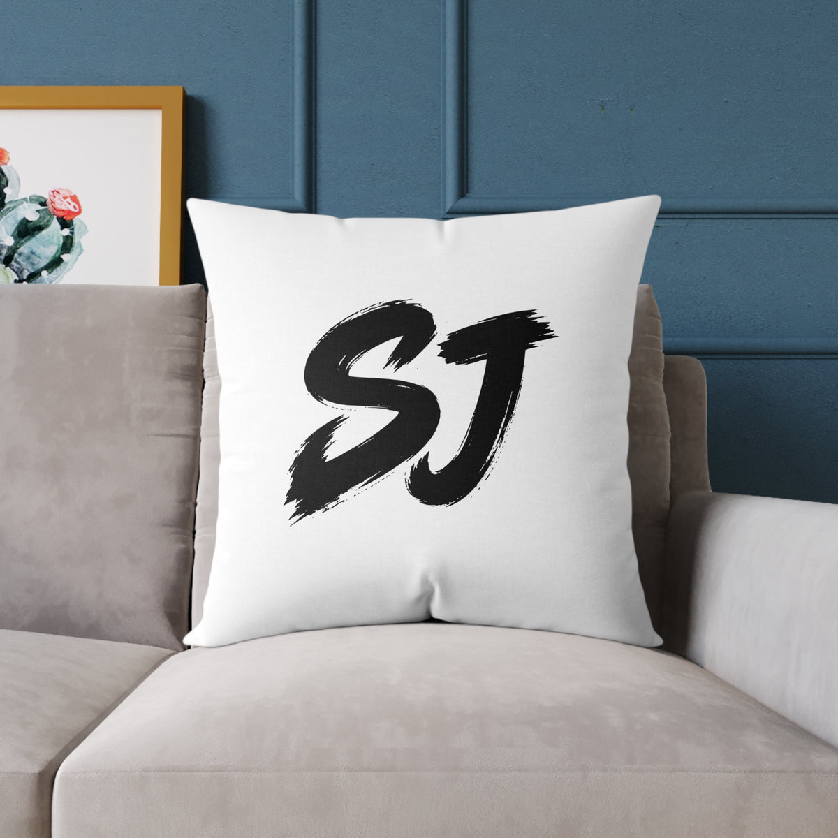 SJ Square Poly Canvas Pillow
