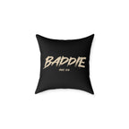 Baddie Square Poly Canvas Pillow