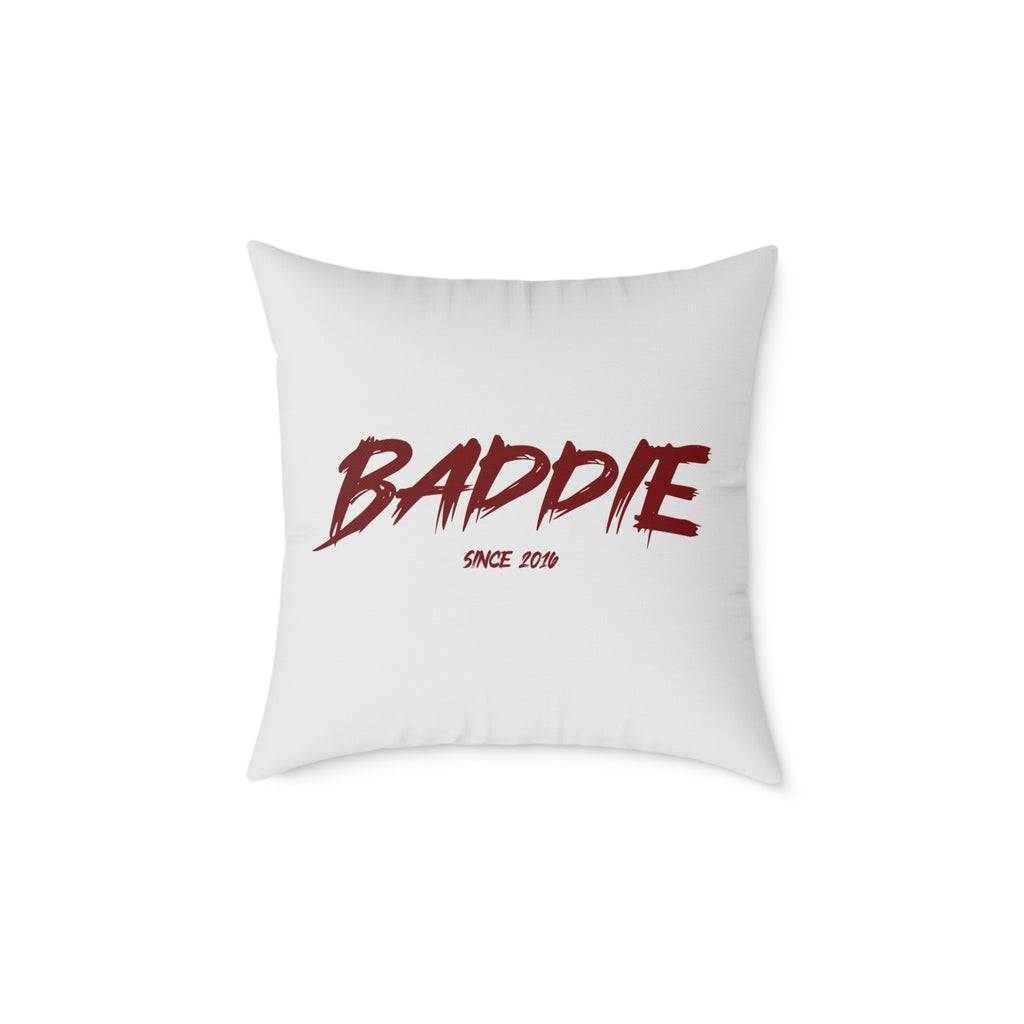 Baddie Square Poly Canvas Pillow