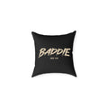 Baddie Square Poly Canvas Pillow