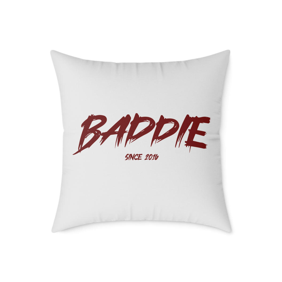 Baddie Square Poly Canvas Pillow