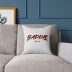 Baddie Square Poly Canvas Pillow