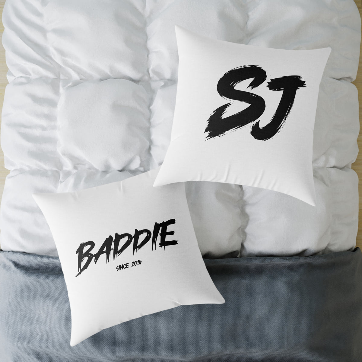 Baddie Square Poly Canvas Pillow