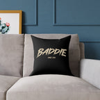 Baddie Square Poly Canvas Pillow