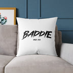 Baddie Square Poly Canvas Pillow