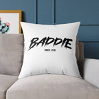 Baddie Square Poly Canvas Pillow