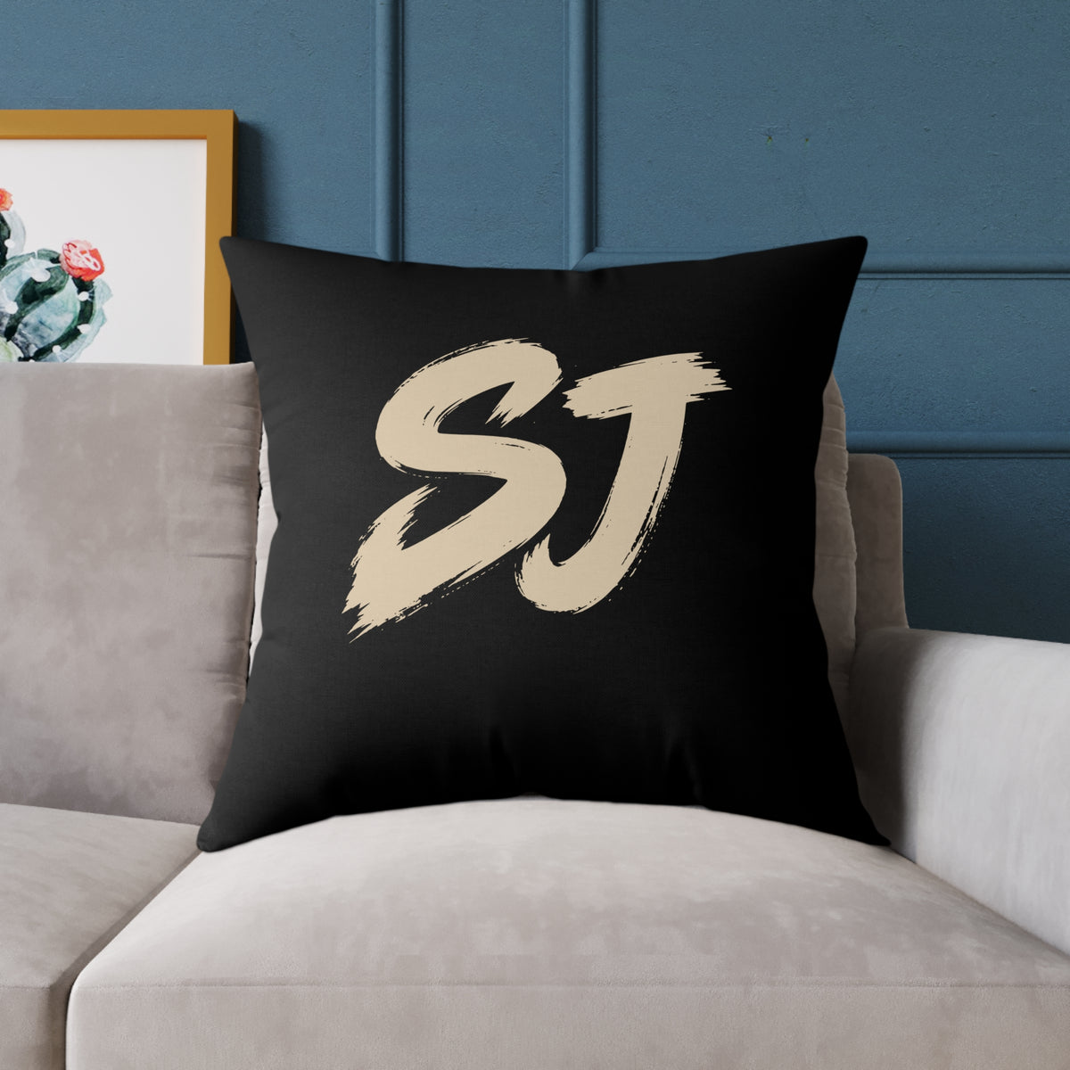 SJ Square Poly Canvas Pillow