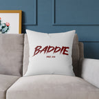 Baddie Square Poly Canvas Pillow