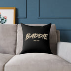 Baddie Square Poly Canvas Pillow