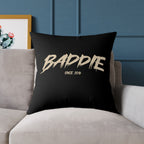 Baddie Square Poly Canvas Pillow