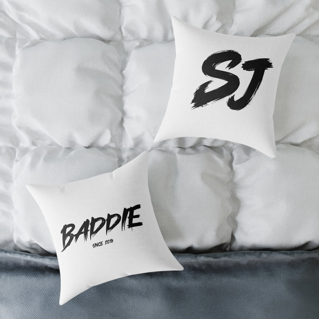 Baddie Square Poly Canvas Pillow