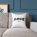 Baddie Square Poly Canvas Pillow