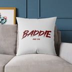 Baddie Square Poly Canvas Pillow