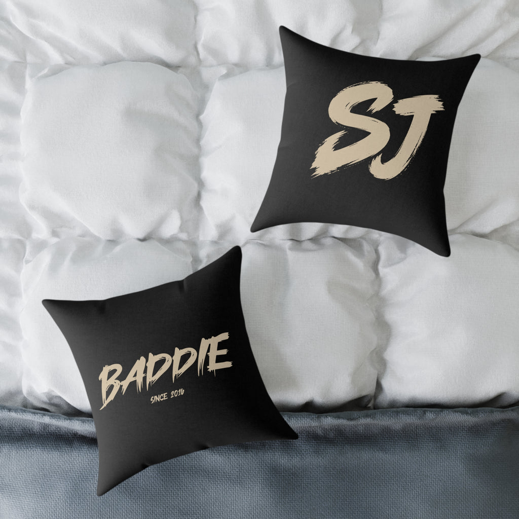 Baddie Square Poly Canvas Pillow