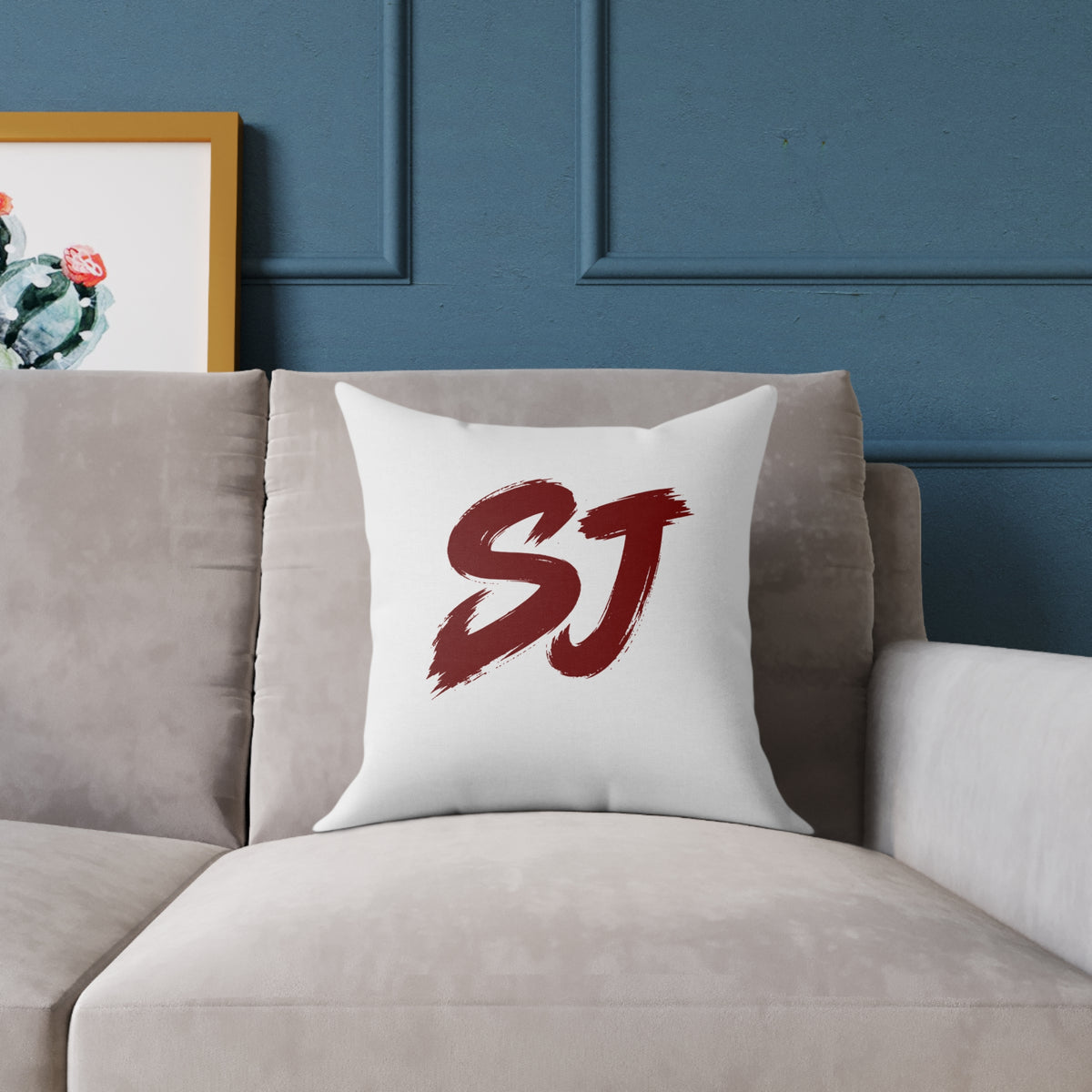 SJ Square Poly Canvas Pillow