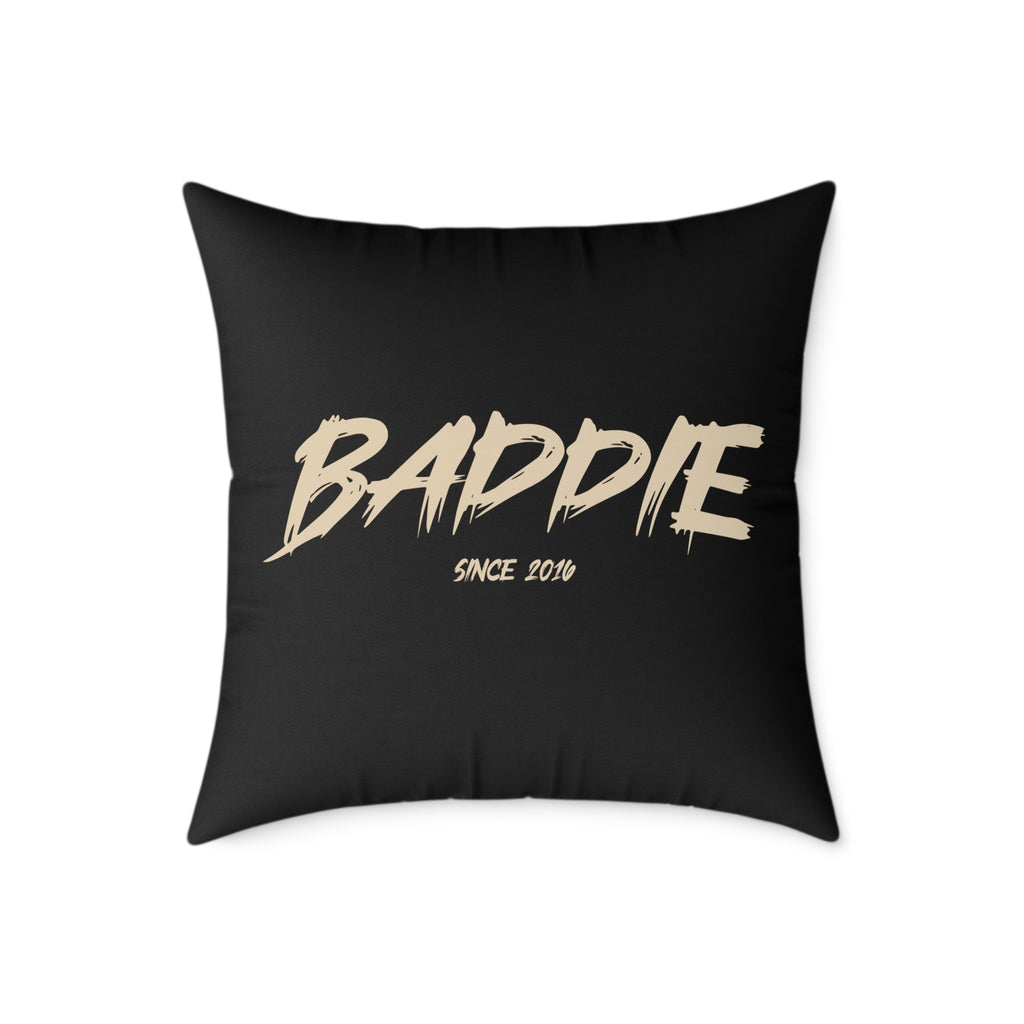 Baddie Square Poly Canvas Pillow