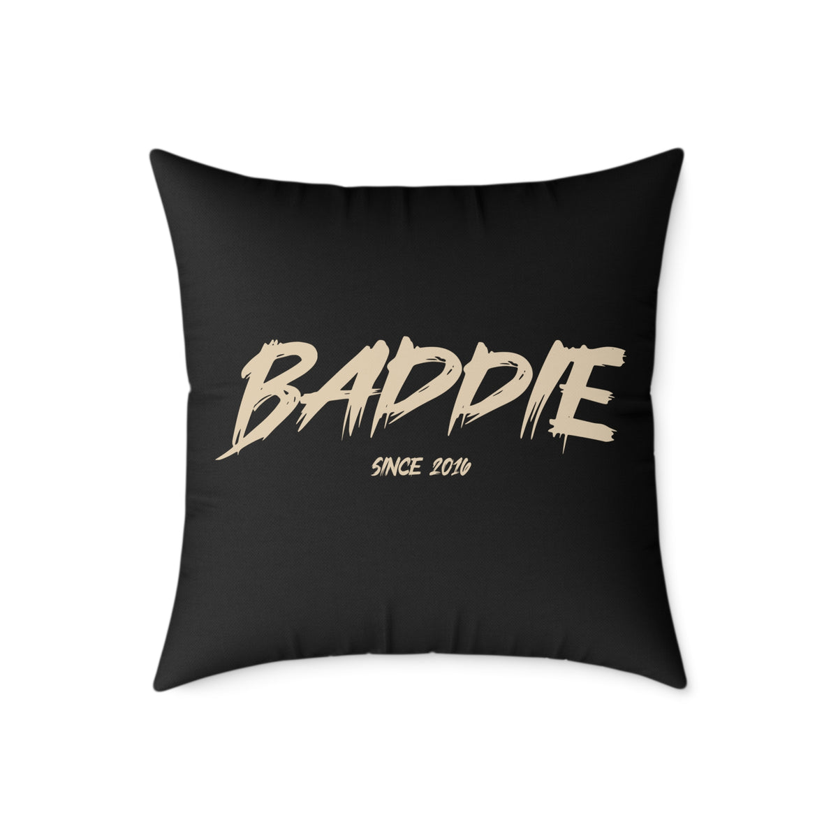 Baddie Square Poly Canvas Pillow