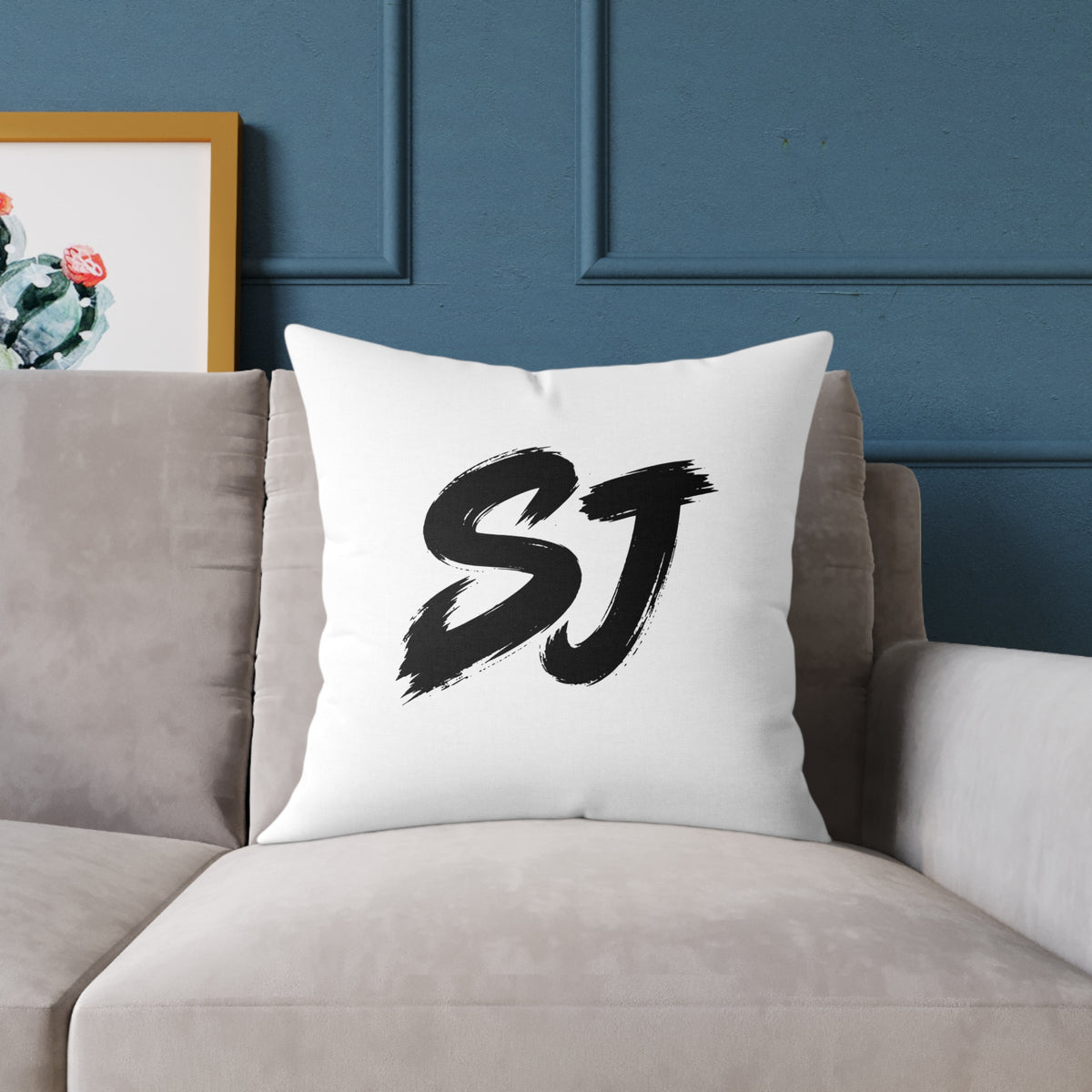 SJ Square Poly Canvas Pillow